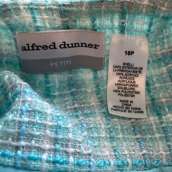 Alfred Dunner Jacket Sz 16P woven Grannycore Pastel Modest Old School Church - Picture 2 of 6
